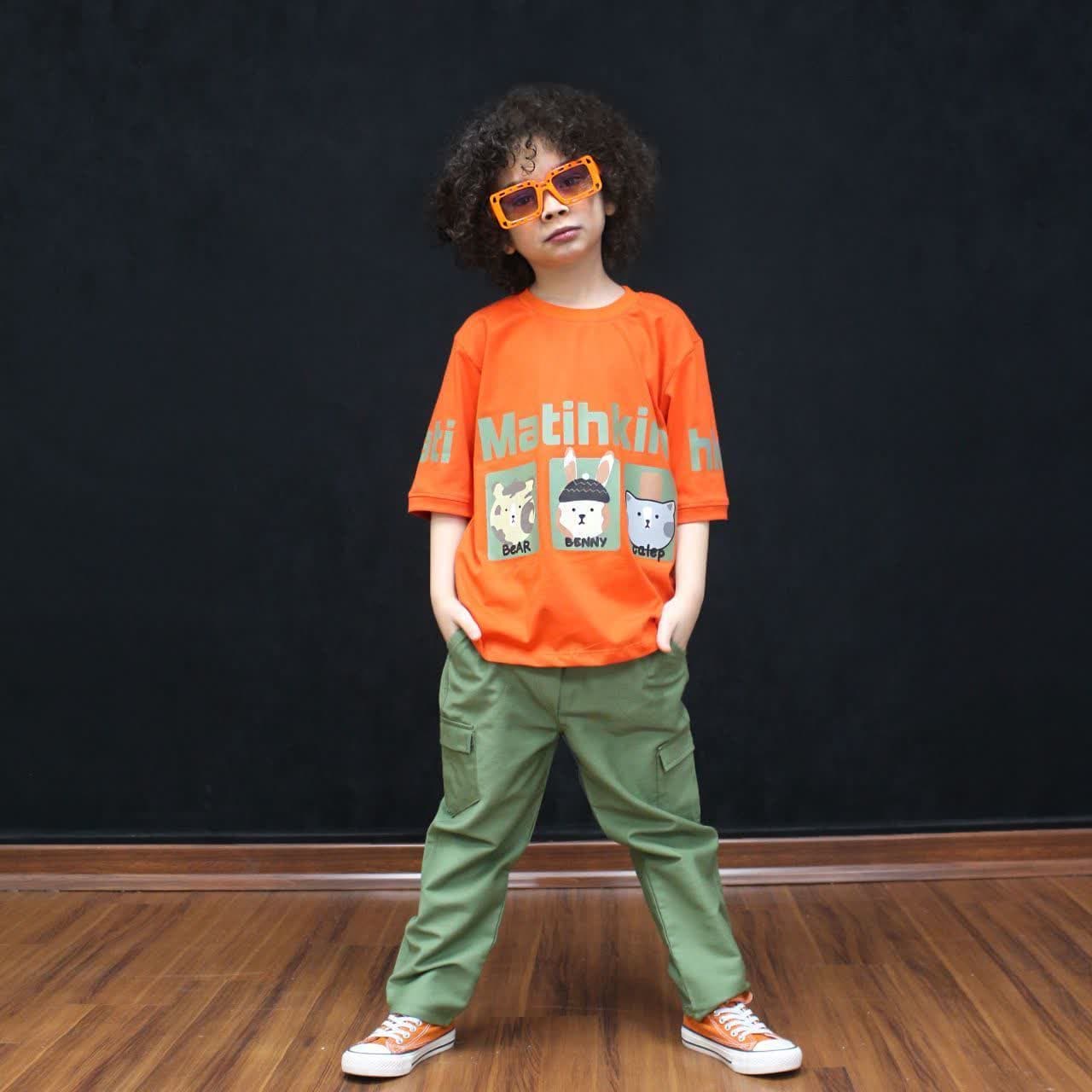 ست تیشرت و شلوار پسرانه مام استایل طرح تپلی ها