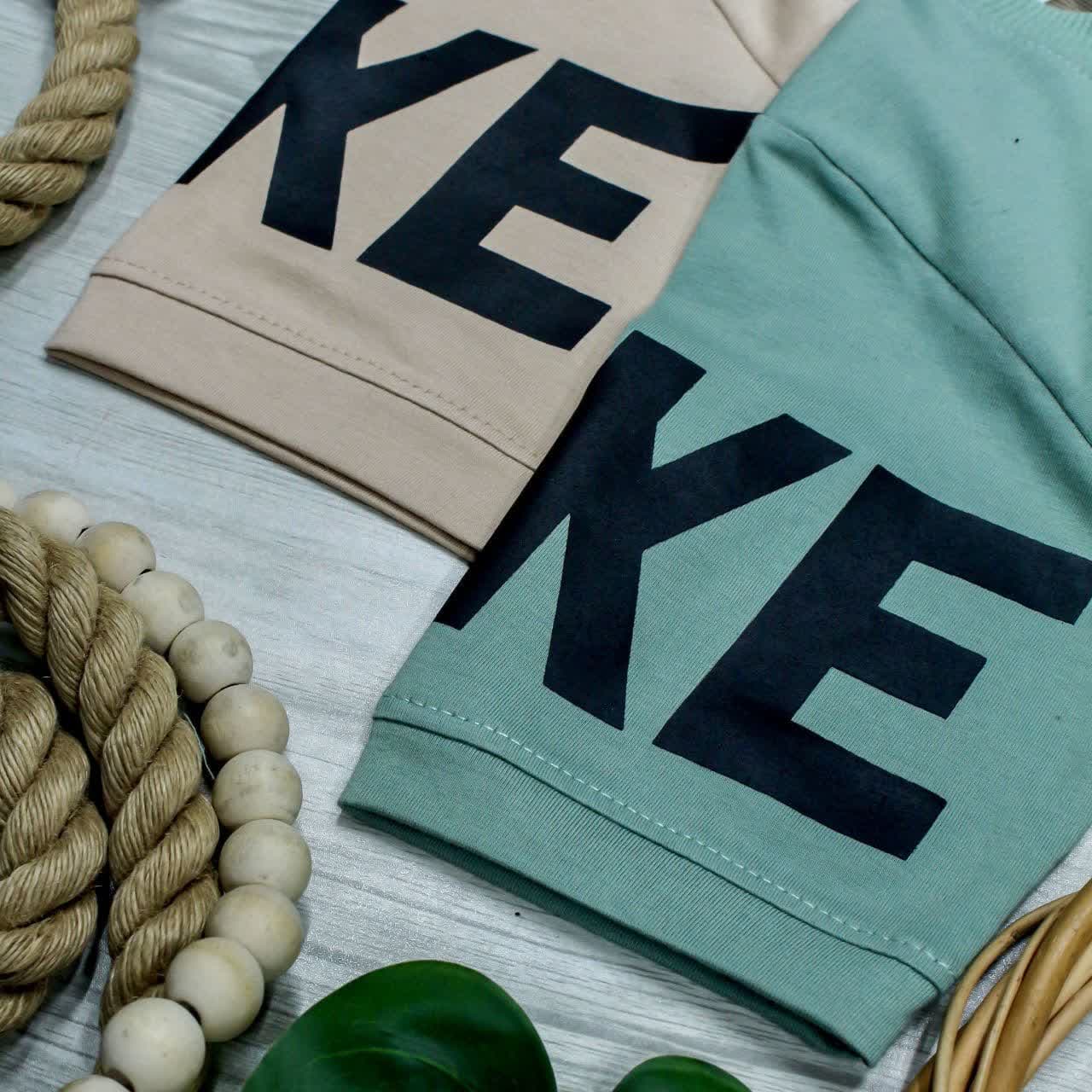 ست تیشرت و شلوار مام استایل پسرانه طرح پسر خلاق