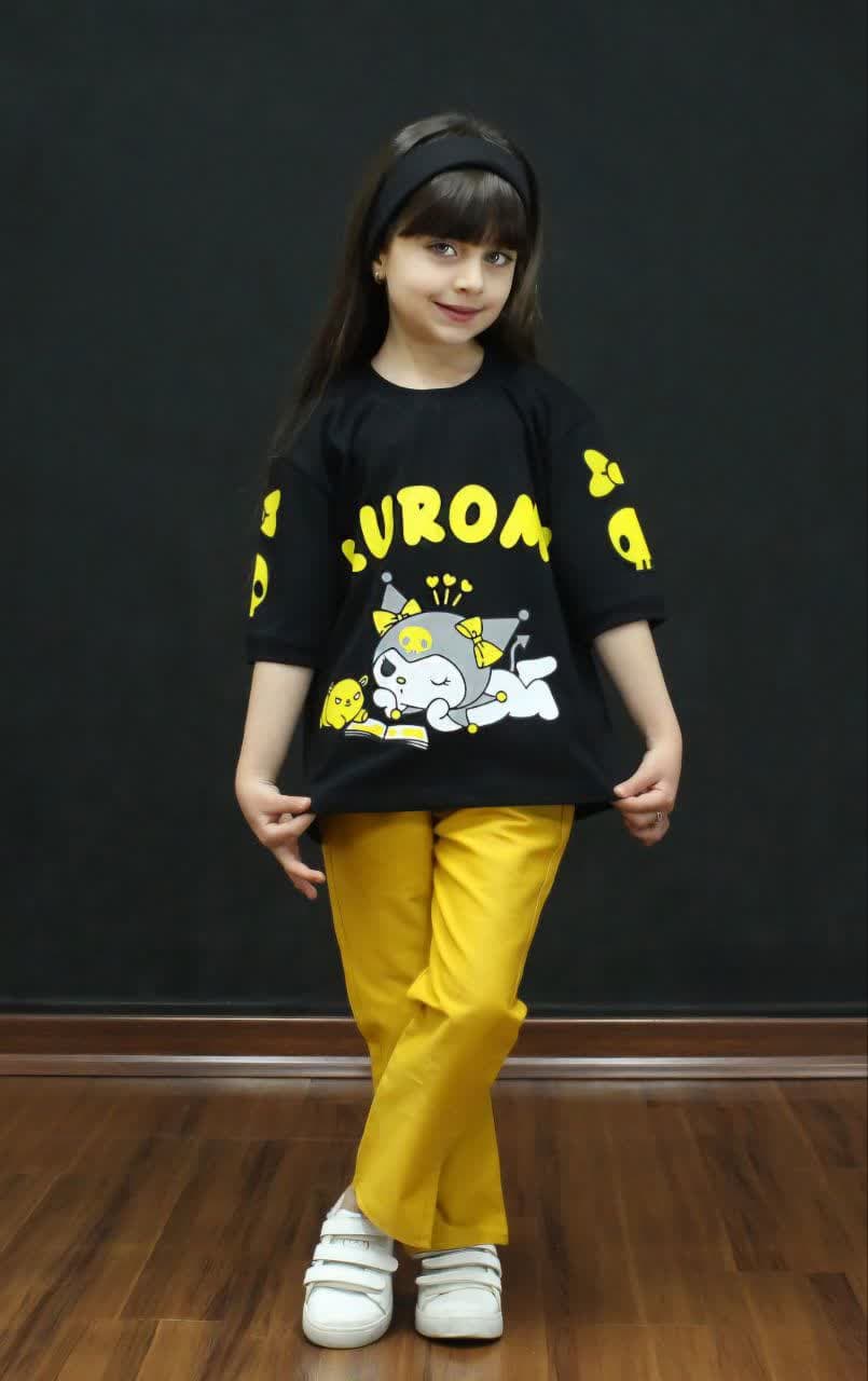 تیشرت شلوار دخترانه کرومی