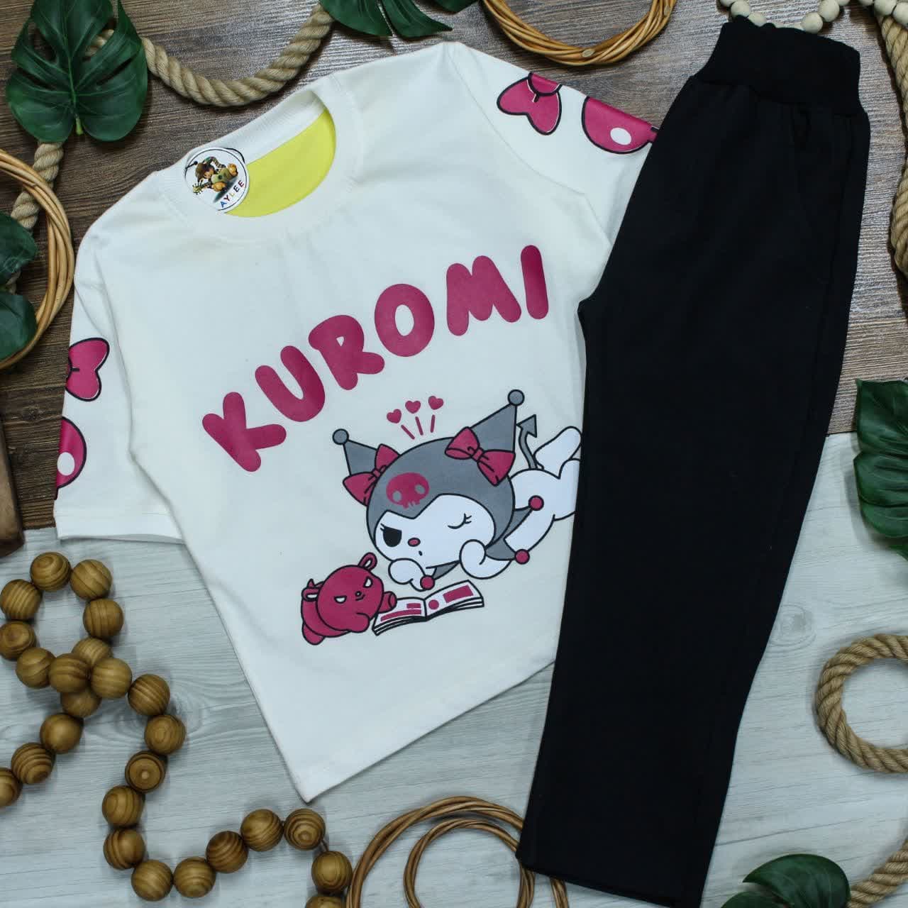 تیشرت شلوار دخترانه کرومی