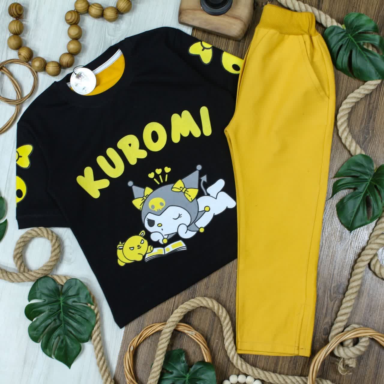 تیشرت شلوار دخترانه کرومی