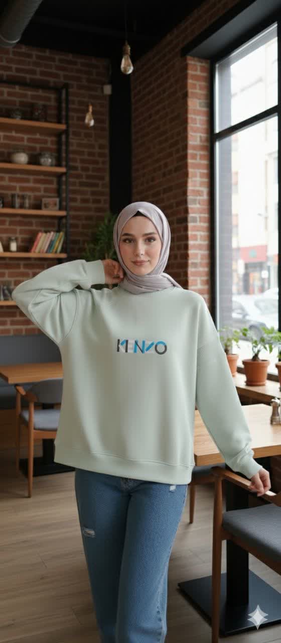 بلوز دورس پنبه رگلان باکسی