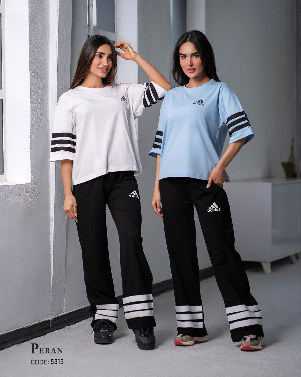ست تیشرت شلوار پنبه لاکرادار