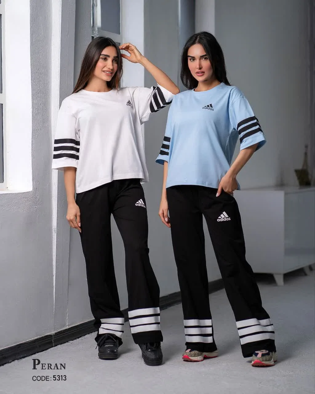 ست تیشرت شلوار پنبه لاکرادار