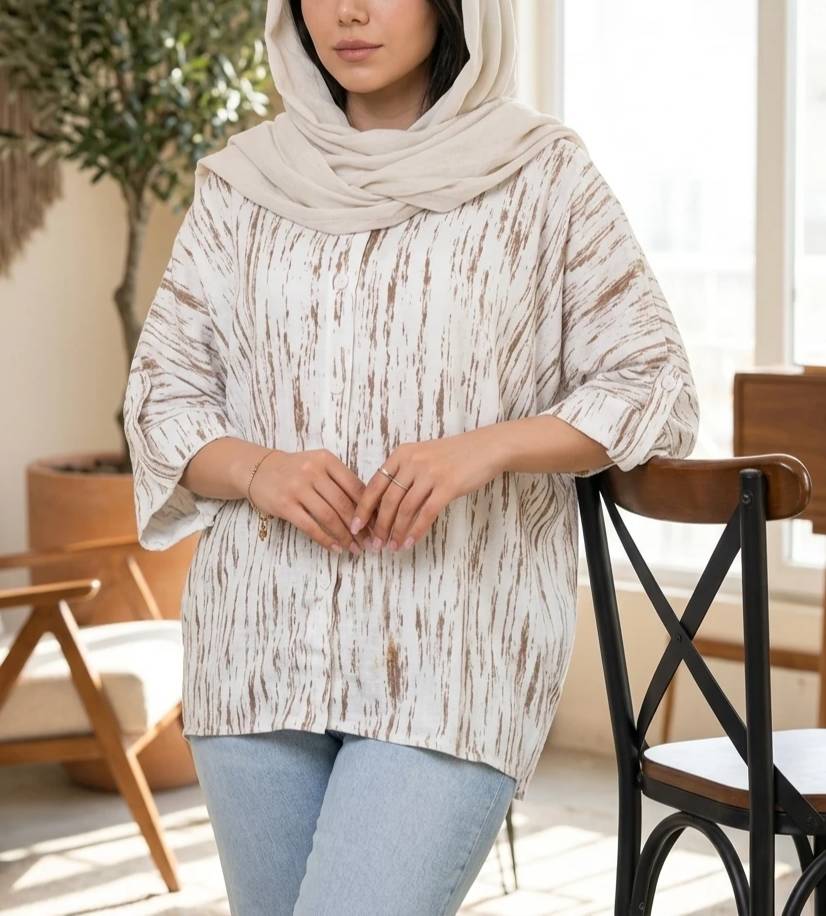 شومیز آستین سه‌ربع سمینا